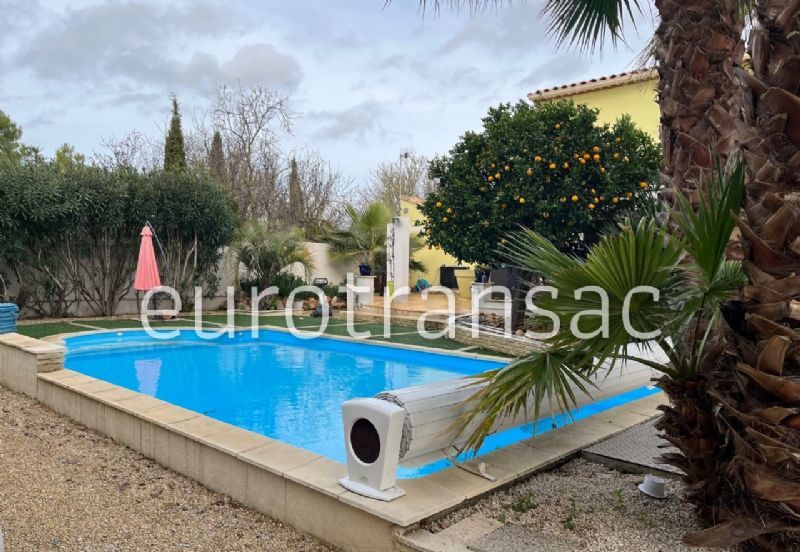 BALARUC LES BAINS - VILLA F5 DE 200M² SUR UN TERRAIN DE 932M² - DEPENDANCE - PISCINE - ABRI VOITUREBV22092