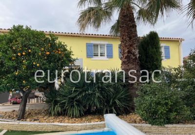 BALARUC LES BAINS - VILLA F5 DE 200M² SUR UN TERRAIN DE 932M² - DEPENDANCE - PISCINE - ABRI VOITURE